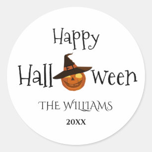 Pumpkin Happy Halloween Persoonlijk Ronde Sticker