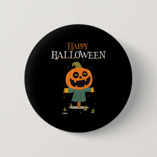 pumpkin Happy Halloween Ronde Button 5,7 Cm