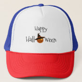 Pumpkin Happy Halloween Trucker Pet (Voorkant)