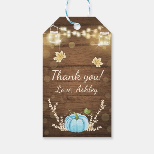 Pumpkin Hartelijk dank voor Label Rustige Herfst H Cadeaulabel (Voorkant)