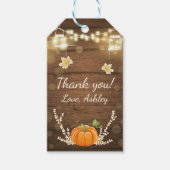 Pumpkin Hartelijk dank voor Label Rustige Herfst H Cadeaulabel (Voorkant)