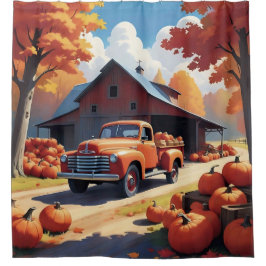 Pumpkin Harvest Douchegordijn