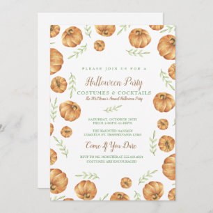 Pumpkin, Harvest Invitation Kaart