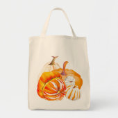 Pumpkin Harvest op een Canvas tas (10-V) (Voorkant)