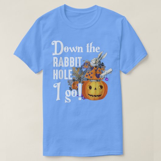 Pumpkin Haunted Halloween Alice Rabbit Halloween T-shirt (Design voorkant)