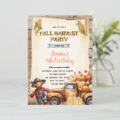 Pumpkin hayride party invitation (Debout devant)