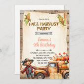 Pumpkin hayride party invitation (Devant / Derrière)