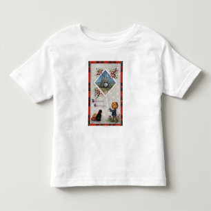 Pumpkin Head vliegt een vlieger in een schoorsteen Kinder Shirts