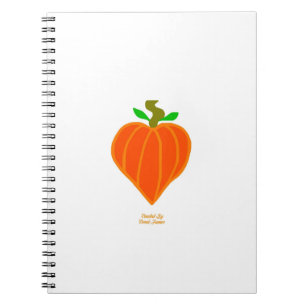 Pumpkin Heart Spiral Photo Notitieboek