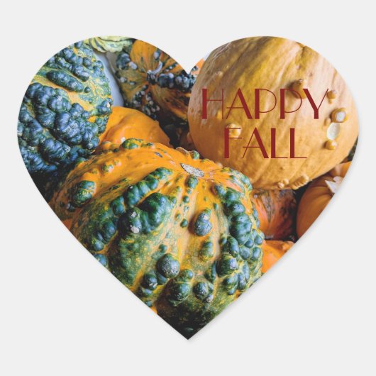 Pumpkin Heart Sticker (Devant)