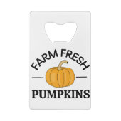 Pumpkin Herfst Autumn Kredietkaart Flessenopener (Achterkant)