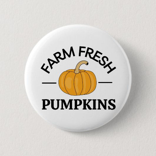 Pumpkin Herfst Autumn Ronde Button 5,7 Cm (Voorkant)