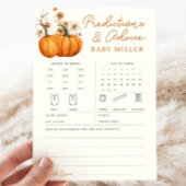 Pumpkin Herfst Baby voorspellingen advies spel Kaa Kaart