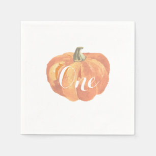 Pumpkin Herfst eerste verjaardag Napkin Servet