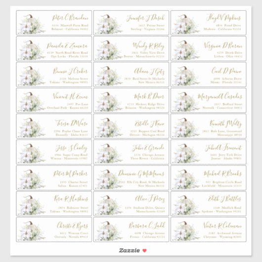 Pumpkin Herfst Guest Names Address Sticker (Vel)