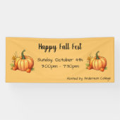 Pumpkin Herfst Harvest Festival Banner (Horizontaal)