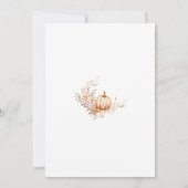 Pumpkin Herfst picknick uitnodiging (Achterkant)