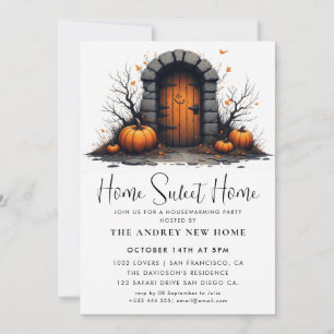 Pumpkin Housewarming Party Home Sweet Home Kaart