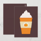 Pumpkin-ijslatkoffie Briefkaart (Voorkant / Achterkant)