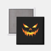 Pumpkin Jack O Lantern Face Halloween Mannen Boys Magneet (Voorkant / Achterkant)