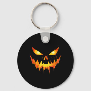 Pumpkin Jack O Lantern Face Halloween Mannen Boys Sleutelhanger