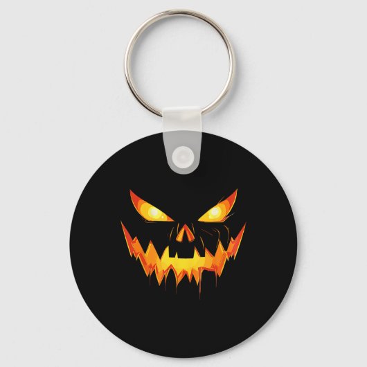 Pumpkin Jack O Lantern Face Halloween Mannen Boys  Sleutelhanger (Voorkant)