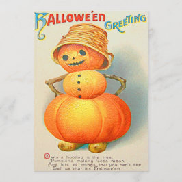 Pumpkin Jack O' Lantern Snowman