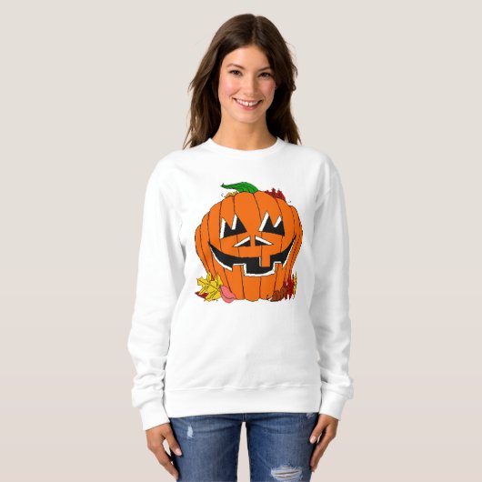 Pumpkin Jack O'Lantern Trui (Voorkant volledig)