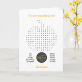 Pumpkin Kind Word Search Happy Halloween Kaart (Gele Bloem)