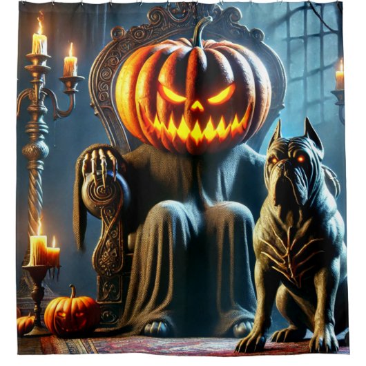 Pumpkin King Douchegordijn (Voorkant)