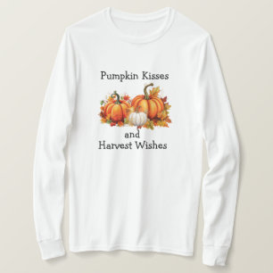 Pumpkin Kisses en Harvest Wishes T-shirt