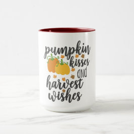 pumpkin kisses oogst wenst ontwerp van mok voor ko