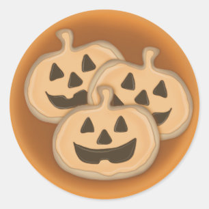 Pumpkin-koekjes Ronde Sticker