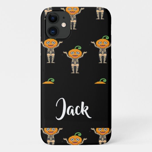 Pumpkin-kop op het skelet Case-Mate iPhone case (Achterkant)