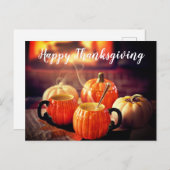 Pumpkin Latte | BRIEFKAART THANKSGIVING (Voorkant / Achterkant)