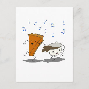 Pumpkin Latte Dance Briefkaart
