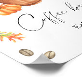 Pumpkin Latte Vrijgezellenfeest Koffiebar Poster (Hoek)