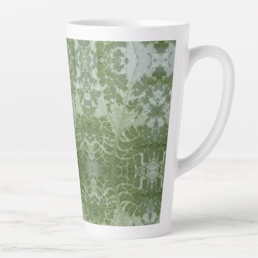 Pumpkin Leaf Macro Latte Mok (Rechts)