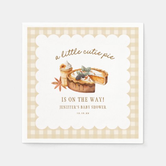 Pumpkin Little Cutie Pie is onderweg naar het Baby Servet (Voorkant)