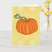 Pumpkin Love Kaart (Gele Bloem)
