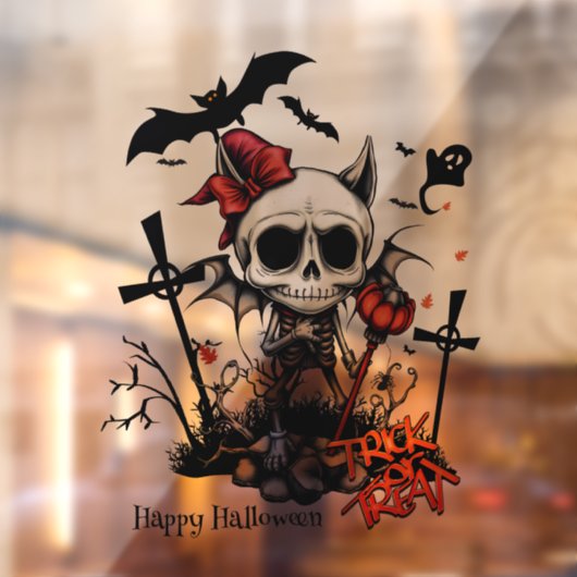 Pumpkin Magic en Bone Fun. Raamsticker (Vel 2)