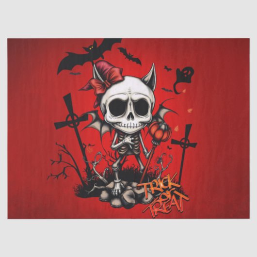 Pumpkin Magic en Bone Fun. Tissuepapier (Voorkant)
