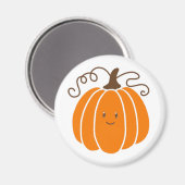 Pumpkin Magnet met gezicht Magneet (Voorkant / Achterkant)