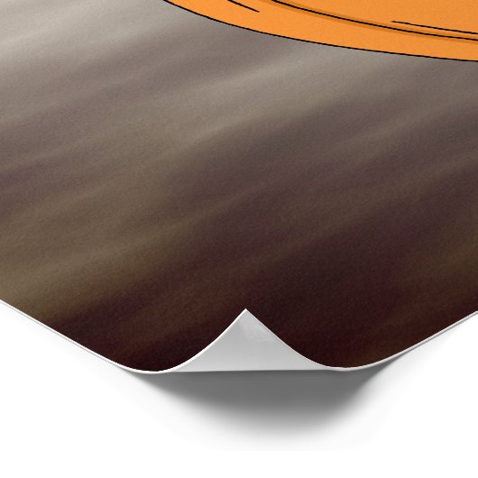 Pumpkin Man Halloween Art Poster (Hoek)