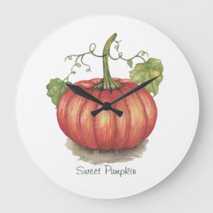 Pumpkin met wijnstokken in Waterverf Grote Klok