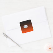 Pumpkin Moon Vierkante Sticker (Envelop)