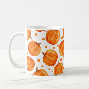 Pumpkin naadloos patroon koffiemok