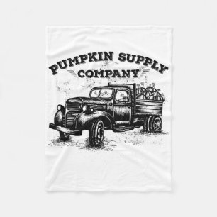 Pumpkin Old Truck Antiek Herfst Season Gift Fleece Deken