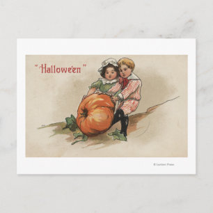 Pumpkin omhoog Hillside Briefkaart
