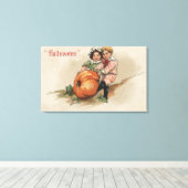 Pumpkin omhoog Hillside Canvas Afdruk (Insitu (Houten vloer))